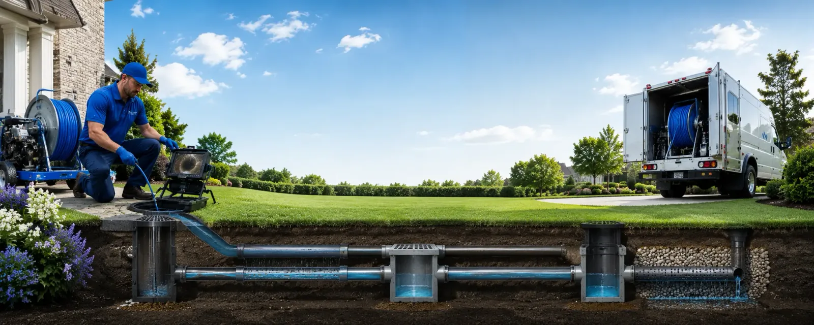 Outdoor drain cleaning information for Ames, IA